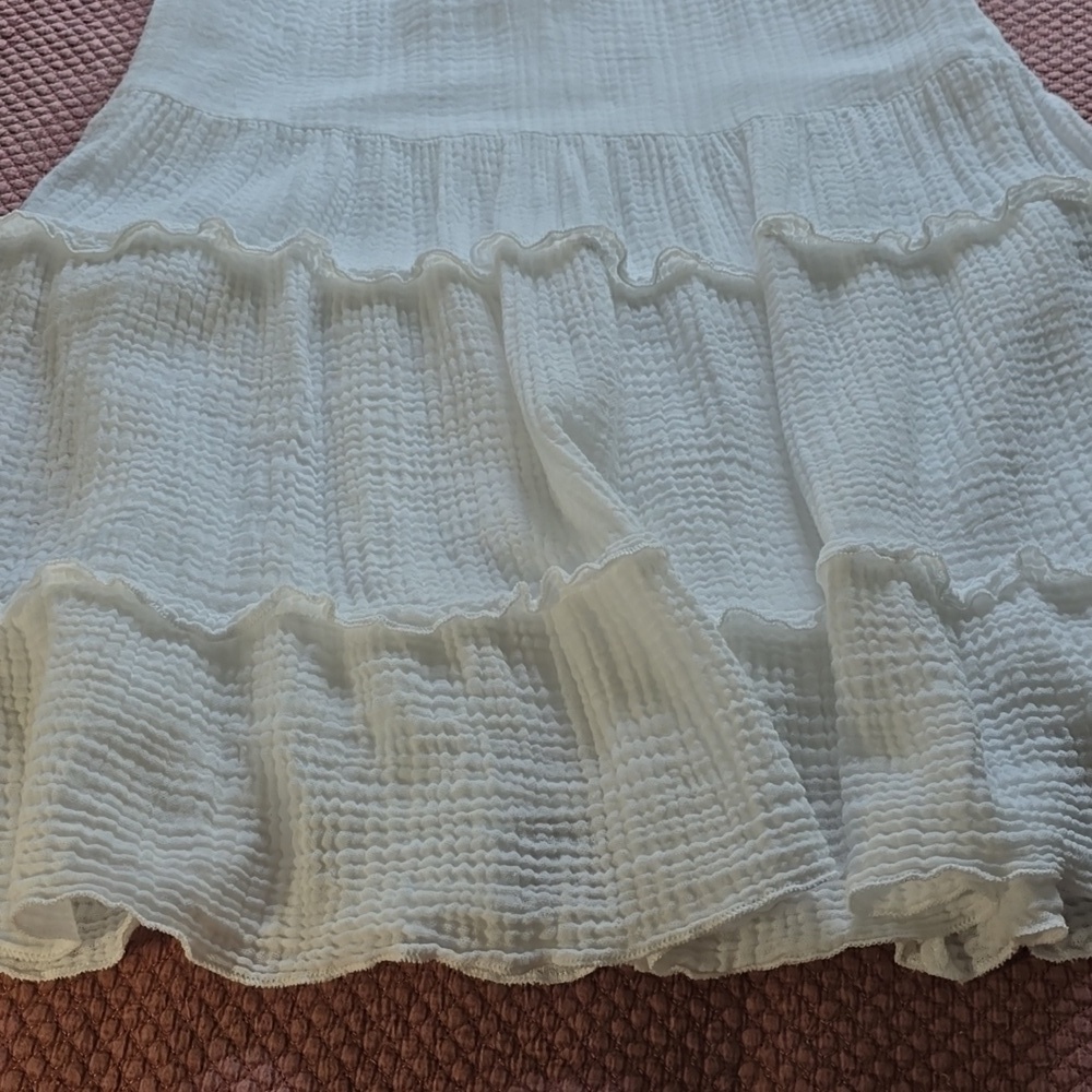 Favlux Flirty White Ruffled Dress - Picture 5 of 14